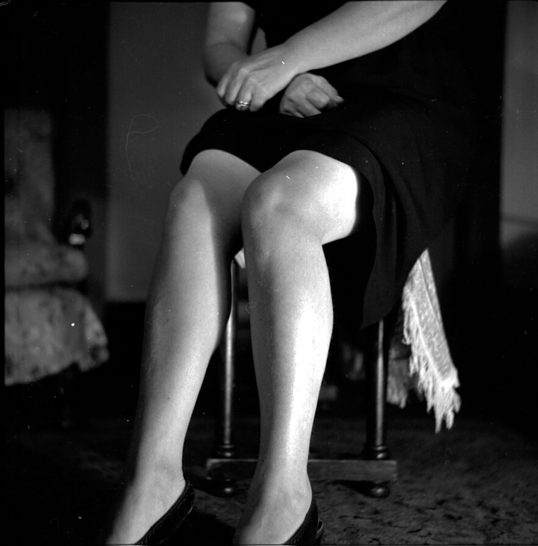 Mildred Grace Crowe Redhead legs